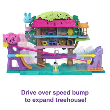 Polly Pocket Pollyville Pet Adventure Treehouse Playset HHJ06 MATTEL