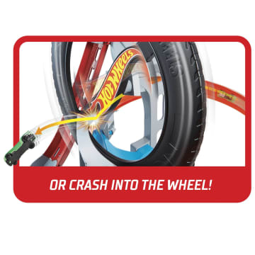 Hot Wheels Hyper Boost Tire Shop Playset GJL16 MATTEL