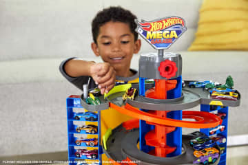 Hot Wheels City Mega Garaje Pista de coches de juguete - Image 3 of 6