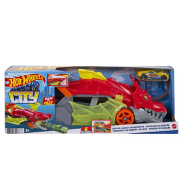 Hot Wheels - City - Transporteur Dragon 2-En-1 - Petite Voiture - 3 Ans Et + - Image 6 of 8
