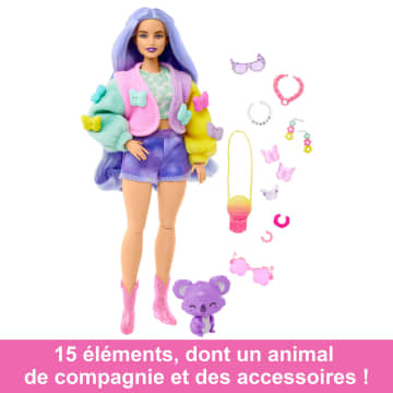 Barbie - Barbie Extra - Poupée Avec Koala - Poupée Mannequin - 3 Ans Et + - Image 4 of 7