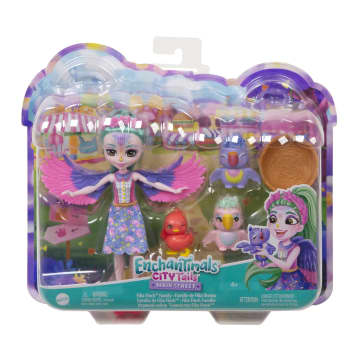 Enchantimals - Bêtes Citadines - Poupée Filia Et Famille Finch - Mini Poupée - 4 Ans Et + - Imagen 6 de 7