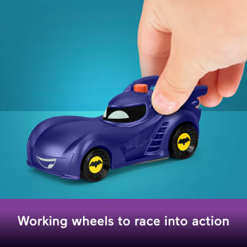 Fisher-Price Dc Batwheels Light-Up 1:55 Scale Toy Cars, Bam The Batmobile & Buff, 2 Pieces - Image 5 of 6