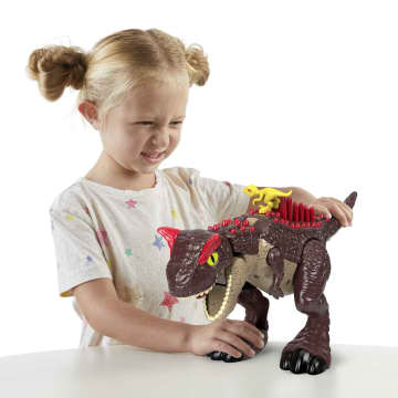 Jurassic World Imaginext-Jouet Dinosaure Carnotaurus Avec Attaque De Piques, 2 Éléments De Jeu - Imagen 2 de 6