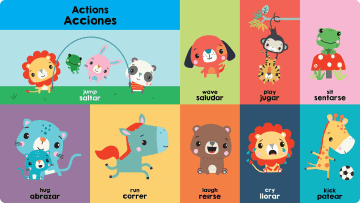 Fisher-Price First 100 Words (Primeras 100 Palabras) Board Book in English & Spanish - Image 4 of 5