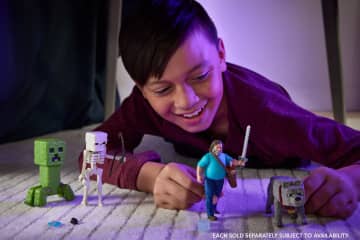Minecraft o Filme Figura de Ação Lobo de 4 polegadas - Imagen 3 de 6