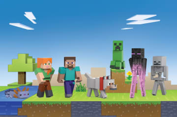 Minecraft  Coffret Création de Monde, 7Figurines Articulées - Imagen 2 de 3