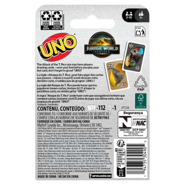 UNO Jurassic World Rebirth Card Game For Kids, Family & Adult Game Nights - Imagen 6 de 6