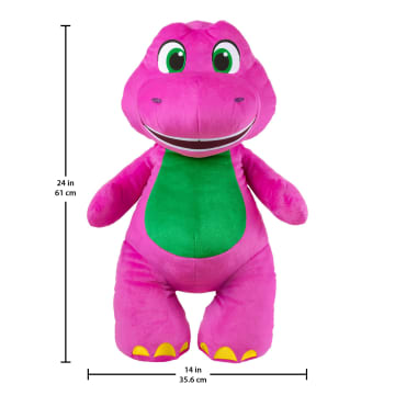 Fisher-Price Barney's World Jumbo Barney Plush, 26-Inch Figure, Large Scale & Soft Texture - Imagem 6 de 6