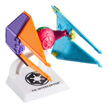 Hot Wheels Collector Veículo de Brinquedo Star Wars TIE Interceptor - Imagen 3 de 6