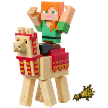 Minecraft Vanilla Figura de Acción Alex y Llama - Imagen 6 de 6