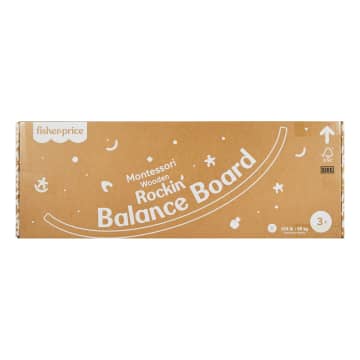 Fisher-Price Montessori Wooden Rockin’ Balance Board Learning Activity For Kids, 31.7 Inches - Image 5 of 5