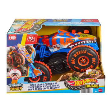 Hot Wheels Monster Trucks-Véhicule Tiger Shark Escaladeur-à Piles - Imagen 6 de 6
