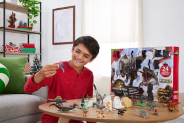Jurassic World Rebirth Advent Calendar With 24 Days Of Dinosaur Related Toy Surprises, 18 Dinos - Image 2 of 6