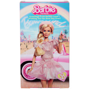 Barbie The Movie Doll, Margot Robbie As Barbie, Collectible Doll Wearing Pink Blouse & Skirt Set - Imagem 6 de 6
