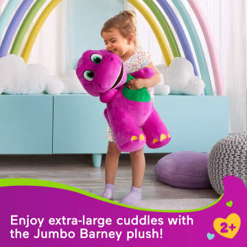 Fisher-Price Barney's World Jumbo Barney Plush, 26-Inch Figure, Large Scale & Soft Texture - Imagem 3 de 6