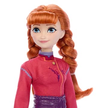 Disney Frozen Anna Fashion Doll & Wolf Cub Figure With 4 Nurturing Accessories Inspired By Movie - Imagem 3 de 6