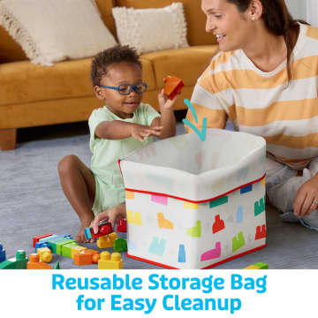 MEGA Bloks Fisher-Price Animal Blocks Building Toy With Storage (250 Pieces) For Toddler - Image 4 of 6