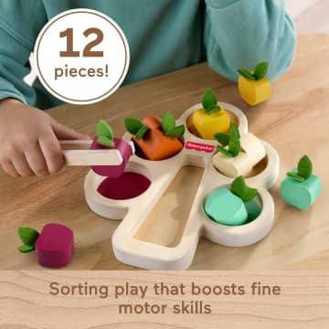 Fisher-Price Montessori Wooden Sorting Tree, Learning Toy & Play Tips For Toddlers, 12 Wood Pieces - Image 3 of 4