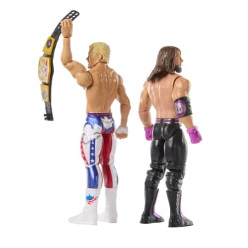 WWE Main Event Showdown Cody Rhodes vs Aj Styles Action Figures Set, Series #22 6-Inch Collectibles - Image 4 of 5