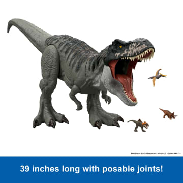 Jurassic World Rebirth Super Colossal Tyrannosaurus Rex Action Figure, T-Rex Dinosaur Movie Toy - Image 5 of 6