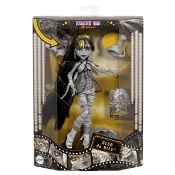 Monster High Reel Drama Cleo De Nile Black And White Reproduction Collector Doll With Poster - Image 6 of 6