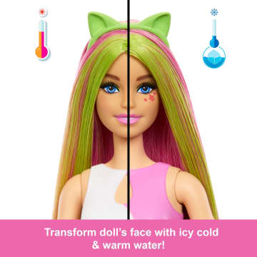 Barbie Pop Reveal Shakes Series Doll & Accessories Set, Scented Cute Kitten Fashion Doll - Imagen 5 de 6