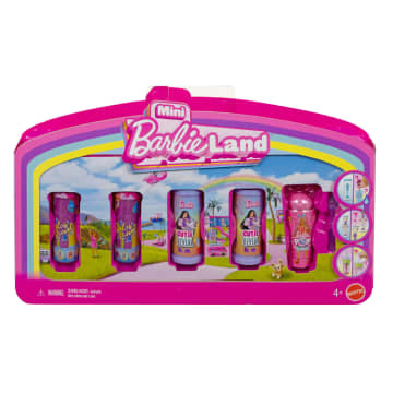 Barbie Mini Barbie Land 5 Dolls Reveal Pack, 1.5-Inch Mini Dolls With Surprise Reveal & Sensory Play Piece - Imagen 5 de 5