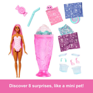Barbie Pop Reveal Treat Series Doll & Accessories Set, Sweet Swirl Fashion Doll & Pet - Imagem 2 de 5