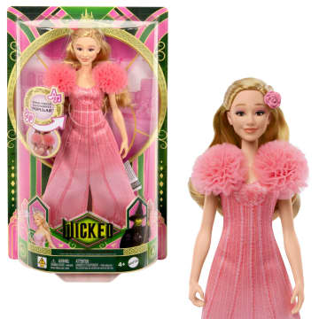 Wicked Singing Glinda Fashion Doll, Posable With Removable Movie Fashions & Accessories - Imagem 1 de 6