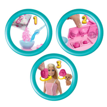 Barbie Face Mask Toy Playset & Doll With 10+ Spa Accessories including 3 Powder Packs To Make Dough Masks - Imagem 2 de 5