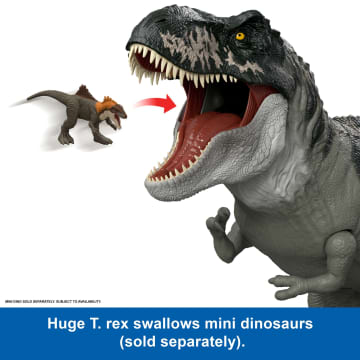 Jurassic World Rebirth Super Colossal Tyrannosaurus Rex Action Figure, T-Rex Dinosaur Movie Toy - Image 3 of 6