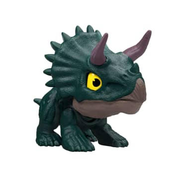 Jurassic World Mighty Little Biters Dinosaur Toy With Bite Action, Eye Change, Collectible Figure - Image 3 of 6