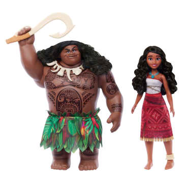 Disney Moana 2 Moana & Maui Voyager Set With 2 Fashion Dolls & 4 Accessories, inspired By The Movie - Imagen 5 de 5