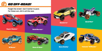 Hot Wheels Ready, Set, Race! Board Book For Babies & Toddlers, 100 Car Illustrations - Image 3 of 5