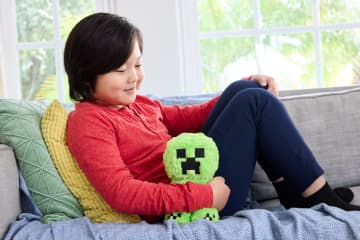 Minecraft Creeper Plush Toy, 8-Inch Collectible Soft Doll Inspired By A Minecraft Movie - Imagen 2 de 6