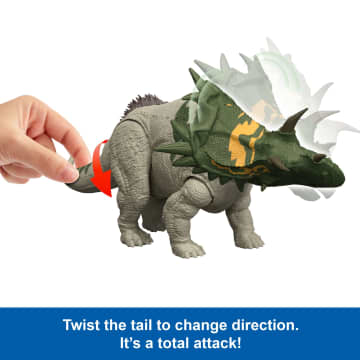 Jurassic World Rebirth Wild Roar Spiclypeus Dinosaur Toy, Tail Controlled Attack Chomp & Sound - Imagem 4 de 6