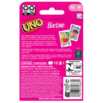 UNO Barbie Card Game For Kids & Family Night - Imagem 6 de 6