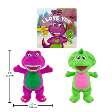 Fisher-Price Barney's World Barney & Baby Bop With Book - Image 5 of 6