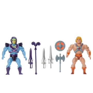 Masters Of The Universe Origins Retro Punching He-Man And Skeletor, 80Th Anniversary Mattel - Image 1 of 6