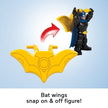 Fisher-Price Imaginext DC Super Friends Metal Force Batman Action Figure & Accessories Set, 3-Inch - Imagem 3 de 6