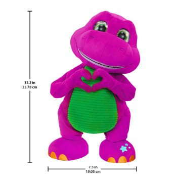 Fisher-Price Barney's World Dance Moves Music Barney Plush, 13-Inch Figure, Songs, Sounds, Lights & Soft Texture - Image 6 of 6