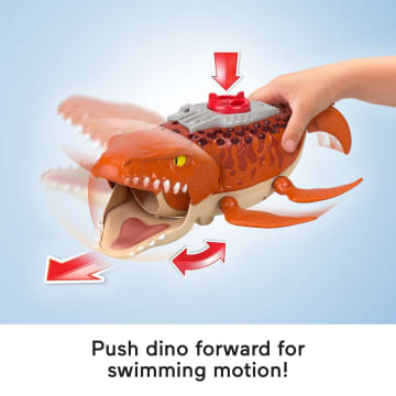 Fisher-Price Imaginext Jurassic World Rebirth Aquachomp Chase Mosasaurus Dinosaur Toy Playset - Image 3 of 6