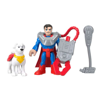 Fisher-Price Imaginext DC Super Friends Metal Force Superman Action Figures & Accessory Set - Imagen 1 de 6