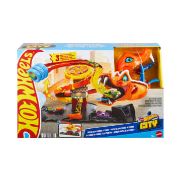 Hot Wheels City Pista de Brinquedo Ataque de Cobra vs Pizzaria - Image 6 of 6