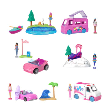 Barbie Mini Barbie Land Doll & Vehicle Set Assortment, 1.5-Inch Dolls & Iconic Toy Vehicles - Image 2 of 2