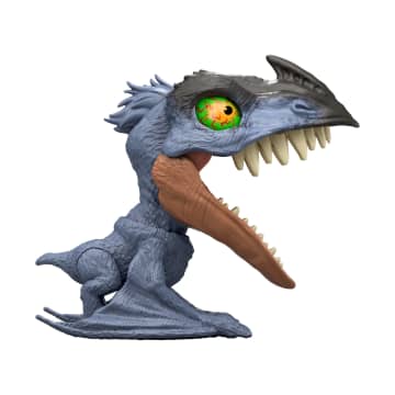 Jurassic World Mighty Little Biters Dinosaur Toy With Bite Action, Eye Change, Collectible Figure - Image 4 of 6