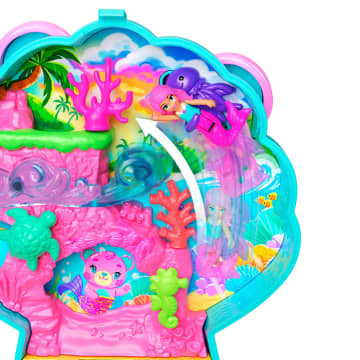 Polly Pocket Conjunto de Brinquedo Compacto Ilha de Glitter - Imagem 3 de 6