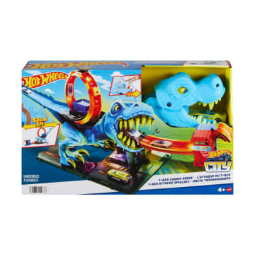 Hot Wheels City T-Rex Loop And Stunt Playset, Track Set With 1 Toy Car - Image 1 of 6