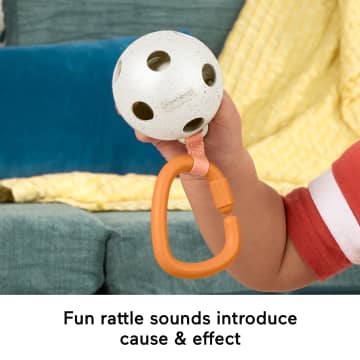Fisher-Price Mini Me Moments Let's Play Pickleball Set, 3 Sports-Themed Baby Toys For Sensory Play - Imagen 4 de 6